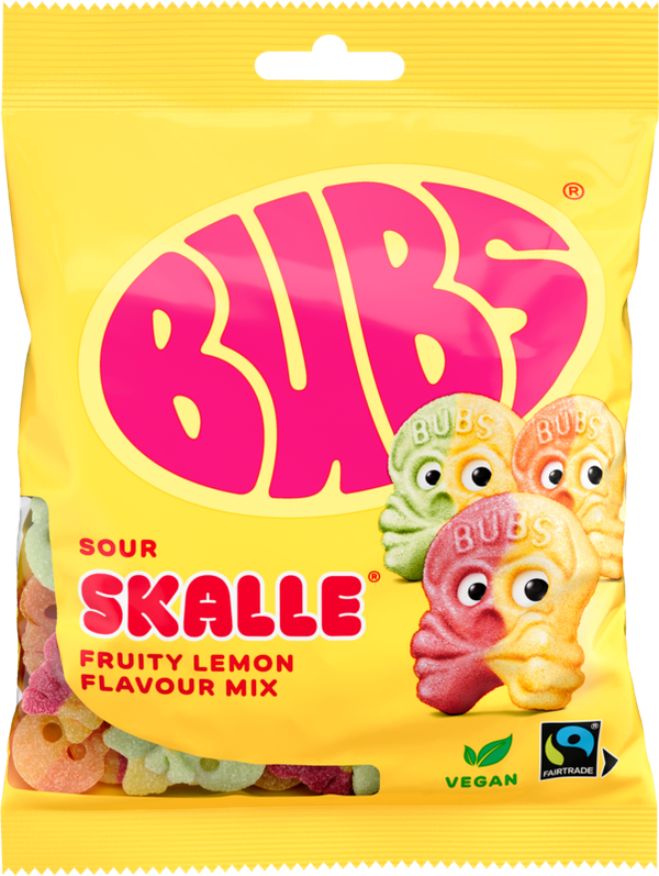 Bubs Fruity Mix Skalle 14x190g