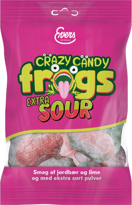 Crazy Candy Frogs Extra Sour 10x70g