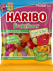 Haribo Fruktilurer FRUKT&BÄR 24x80G
