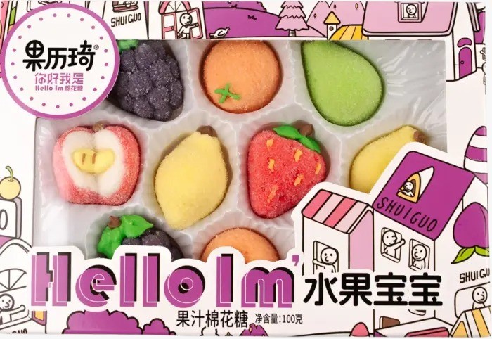 Marshmallow Hello Fruits Shape 40x100g
