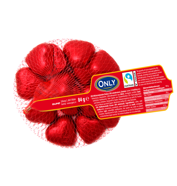 Only Milk Chocolate Hearts 26x84g