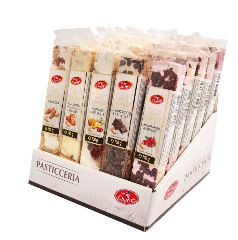 Sir Charles Nougat Bar 25x100g