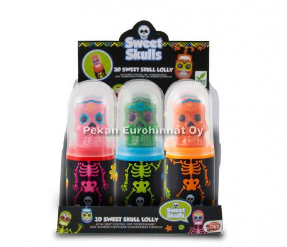 Sweet Skulls 3D Lollipop + Powder 12x40g