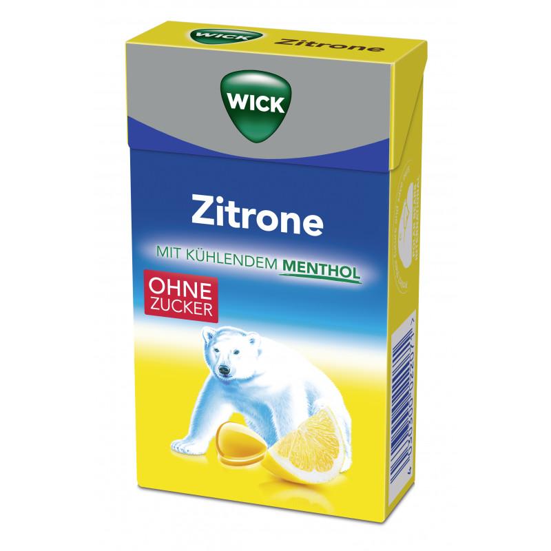 Wick sitruuna+luonnollinen menthol, sokeriton 20x46g