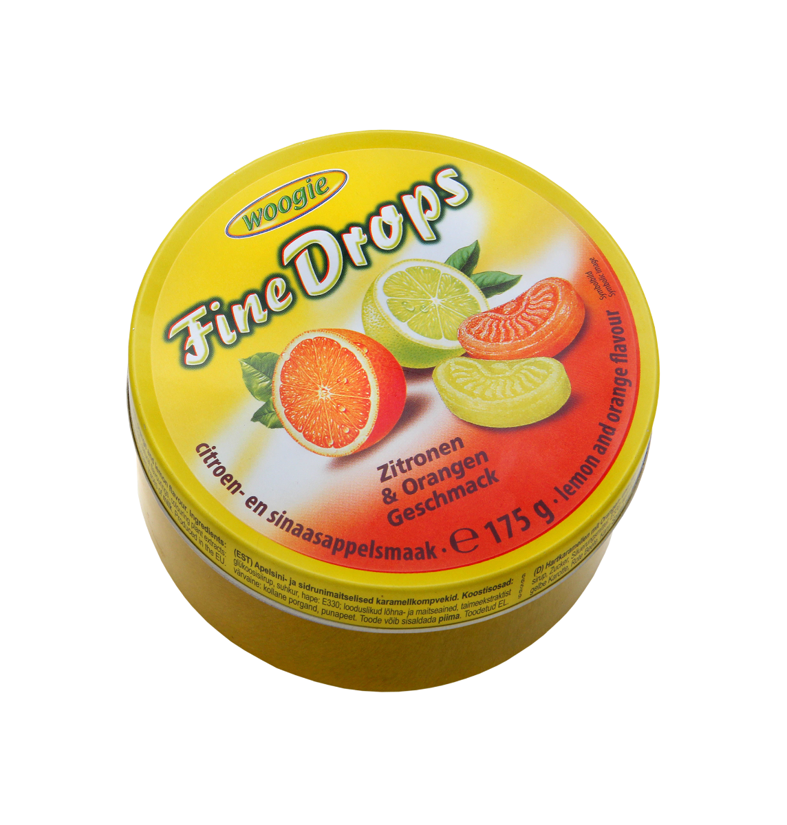 Woogie Lemon-Orange Drops 10x175g